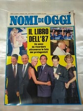 Nomi di Oggi Il Libro Dell'87 Un anno da ricordare attraverso le foto dei protag