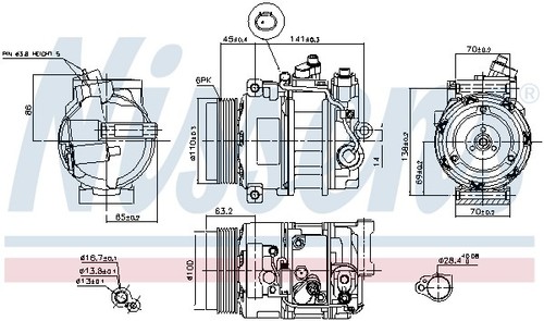 890634 nissens compressore - nissens,