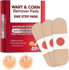 42 Pezzi Verruche Rimozione, Wart Remover Patch anti Verruche, Cura Dei Piedi, E