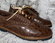 Nuovo ital. Scarpe lacci vera