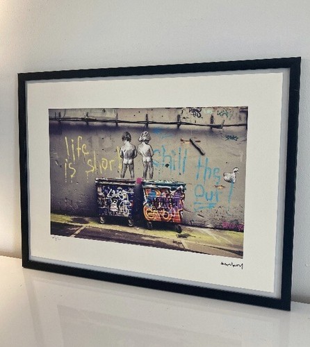 Lithographie banksy avec - lithographie,