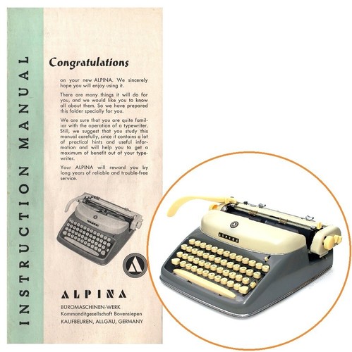 Macchina scrivere alpina - da,