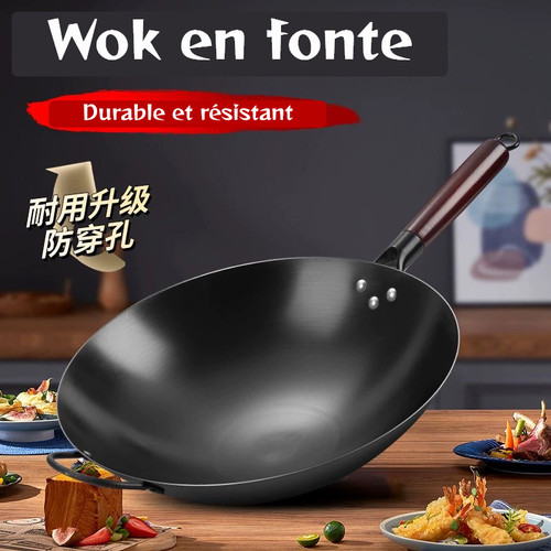Wok asiatique traditionnel - , en
