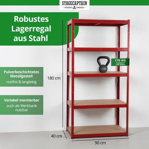 Set scaffali officina - 4x,