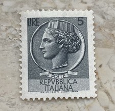 francobollo siracusana 5 Lire