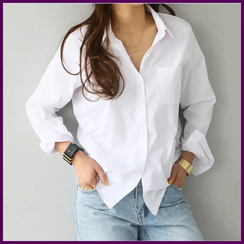 Blusa algodón camisa - blusa,