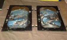 COPPIA DIPINTI CINESI D'EPOCA