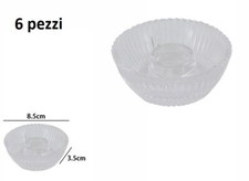 x Set 6 Pezzi Porta Candele