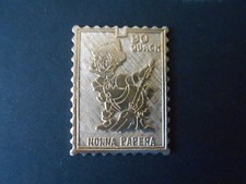 gadget DISNEY OPERAZIONE QUACK 1973 francobollo metallico NONNA PAPERA