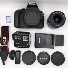 Canon EOS Rebel T5 18MP DSLR + 18-55mm Lens, Flash, RC-1 Remote, 32GB, Extras