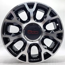 4 cerchi lega fiat 500 sport r16 nero lucido diamantato lt005362