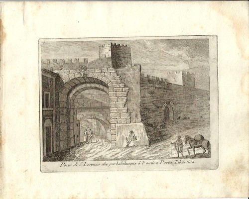 Stampa antica roma porta - stampa,