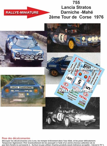 Decals ref 0755 - decals, lancia