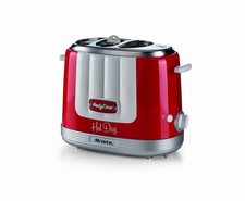 Hot dog Maker Party Time 650 W Scalda Panini e Cuoce Wurstel Rosso