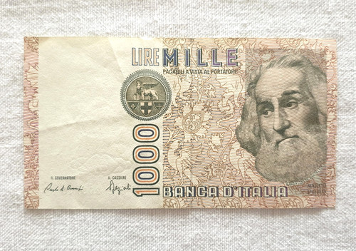 Banconota 1000 lire - banconota,
