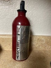 Bottiglia carburante Coleman PEAK 1 Apex II 22 oz stufa da campeggio vuota alluminio rosso