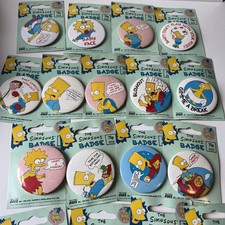 The Simpsons pin badge job lot