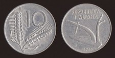 10 LIRE 1966 SPIGHE E ARATRO -