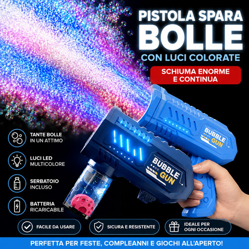Pistola bolle sapone - bolle,