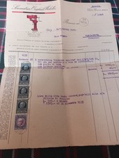 Fattura 1935 Scrematrice