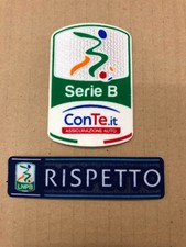 Toppa Patch calcio Serie B 2016 2017  e toppa Rispetto Conte Ufficiale Originale