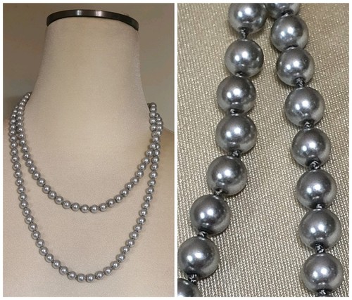 Collana perle unico filo lunga - collana,