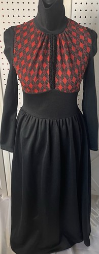 Abito arlecchino nero gotico