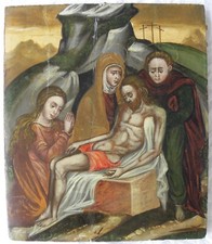 Artista attivo a VENEZIA nel corso del XVI sec. Deposizione antica Tempera ‘500