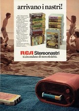 RCA STEREO NASTRI STEREO OTTO 8 ANNI 70 ANNO 1973 PUBBLICITÀ ADVERTISING WERBUNG