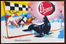 N.2 CARTOLINE PUBBLICITARIE "EBANO LUCIDA SCARPE" D.E.I.S.A. BOLOGNA