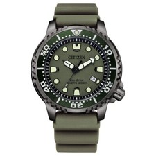 Citizen Orologio Promaster Diver 200m  Green Military Cassa Grey IP BN0157-11X