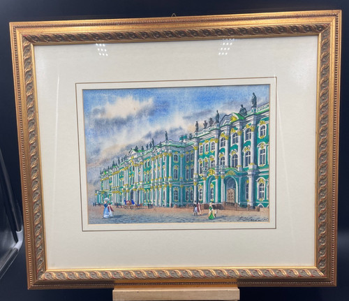 Quadro acquerelle paesaggio