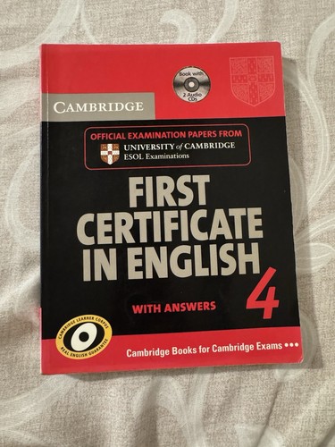 Cambridge first certificate - , in