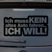 Heckscheibenaufkleber Ich muss