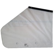 VETRO FINESTRINO PER PIAGGIO APE 50 LATO SINISTRO COMPLETO DI PROFILATO GUARNIZI