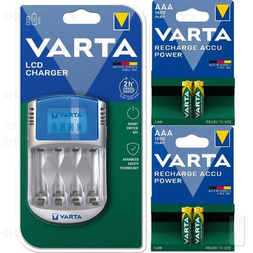 Varta caricabatterie lcd 4 - caricabatterie,