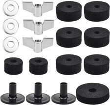 Accessori per Piatti Da Batteria, 18 Pezzi Alette E Rondella per Piatti, Manicot