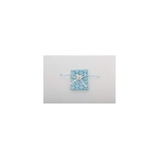 12 x sacchetto cuori celeste portaconfetti bimbo gessetto cavalluccio bomboniera