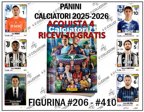 Panini calciatori 2025 2026 - panini, 2025-2026