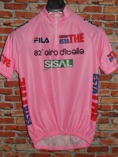 ROSA 82° GIRO FILA MAGLIA BICI CICLISMO SHIRT MAILLOT CYCLISM tg. L
