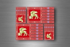 4x aufkleber sticker fahne