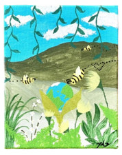 Dipinto Salva le Api Salva il