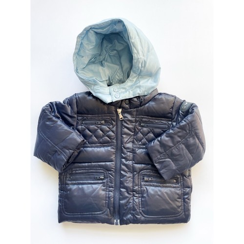 Piumino trapuntato blu navy