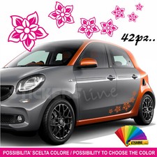 Kit 42 adesivi Fiori per auto