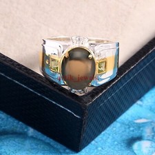 Anello Da Uomo In Quarzo Fumè