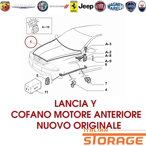 Lancia 1995 2003 cofano - lancia,