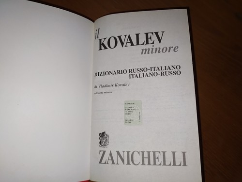 Kovalev minore dizionario - il,