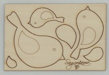Sagoma legno uccellini