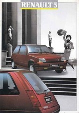 Catalogue RENAULT 5 (Supercinq) 1987 (AM1988) Belgique en français