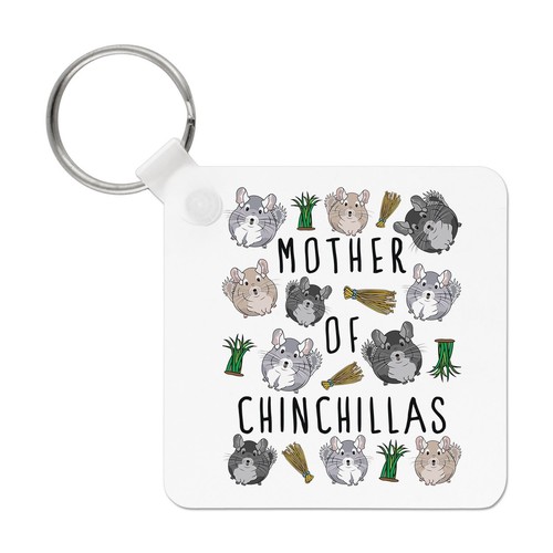 Mother chinchillas keyring - of,
